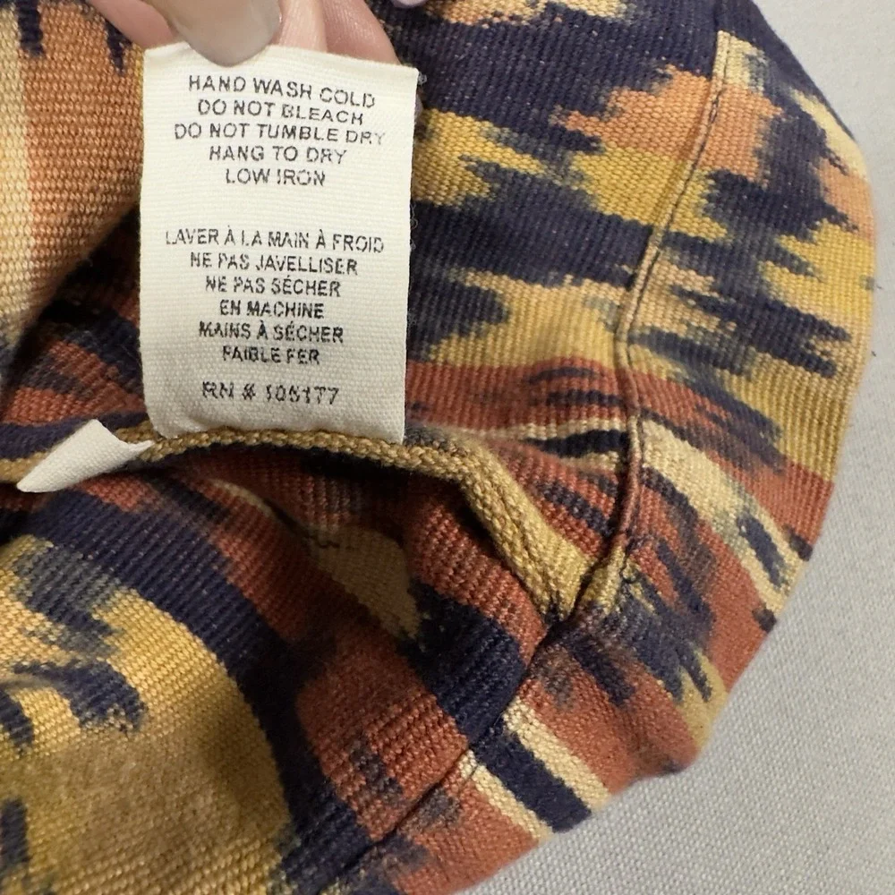 Ulla Johnson Jude Top Size 4 Ikat Print Puff Sleeve Cotton Blouse India